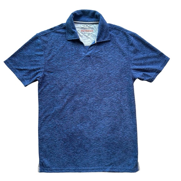 Weatherproof Other - Weatherproof Vintage Naval Academy Polo Shirt‎ Men's S Navy Blue Textured